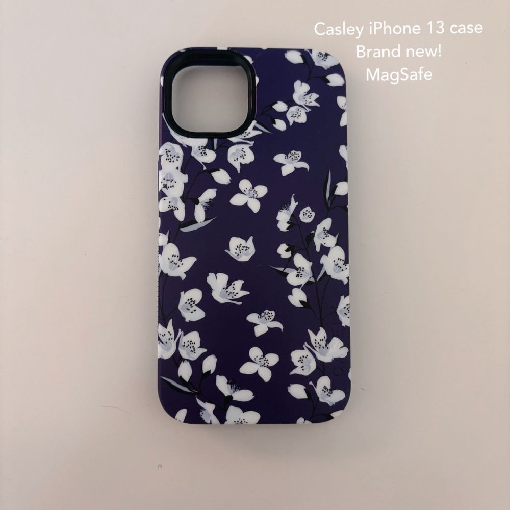 Casely iPhone 13 NEW Purple Cherry Blossom Floral Case Floral Forest Case